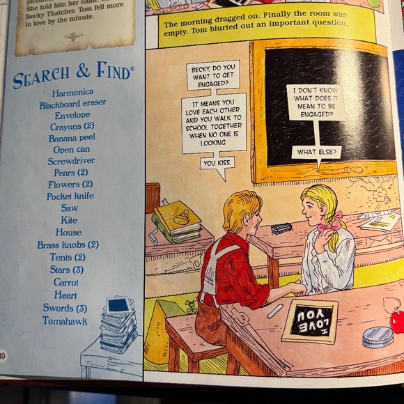 Tom Sawyer Search & Find Book - Lenticular Cover Image! Kidsbooks Classic 2007 - Picture 4 of 10